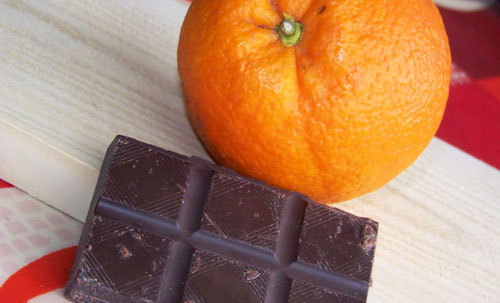 Chocolate y naranja