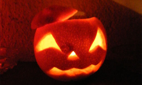 Naranja de Halloween