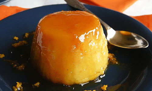 Flan de Arroz a la Naranja