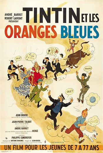 tintin y las naranjas azules